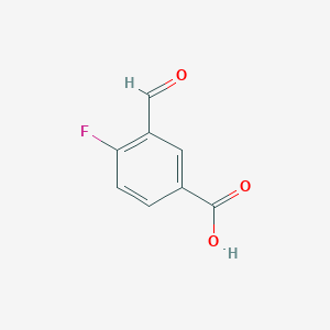 molecular formula C8H5FO3 B1306173 4-Fluoro-3-formylbenzoic acid CAS No. 845885-90-7