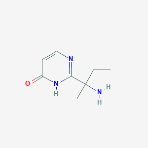 2-(2-Aminobutan-2-yl)-1,4-dihydropyrimidin-4-one