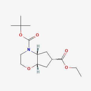 Racemic-(4aS,6S,7aS)-4-tert-butyl6-ethylhexahydrocyclopenta[b][1,4]oxazine-4,6(4aH)-dicarboxylate