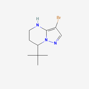 3-Bromo-7-tert-butyl-4H,5H,6H,7H-pyrazolo[1,5-a]pyrimidine