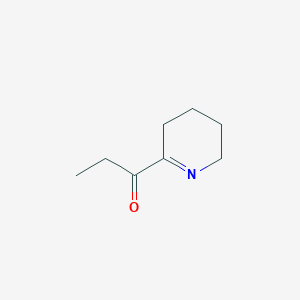 molecular formula C8H13NO B130618 2-Propionyl-3,4,5,6-tetrahydropyridine CAS No. 80933-75-1