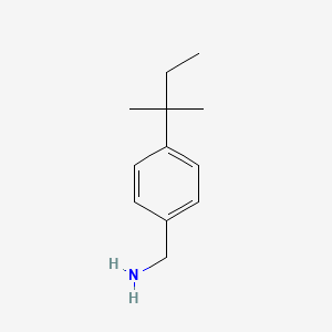 [4-(2-Methylbutan-2-yl)phenyl]methanamine