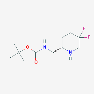 tert-butyl N-[[(2S)-5,5-difluoropiperidin-2-yl]methyl]carbamate