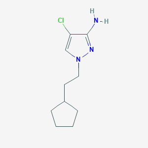 4-Chloro-1-(2-cyclopentylethyl)-1H-pyrazol-3-amine