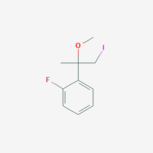 1-Fluoro-2-(1-iodo-2-methoxypropan-2-yl)benzene