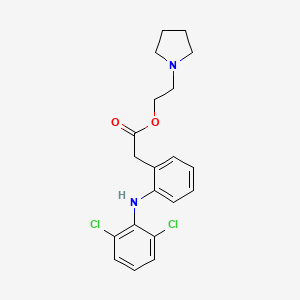 2-(Pyrrolidin-1-yl)ethan-1-ol 2-(2-((2,6-dichlorophenyl)amino)phenyl)acetate