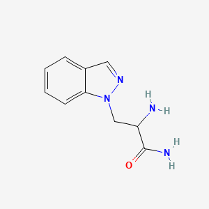 2-Amino-3-(1H-indazol-1-YL)propanamide