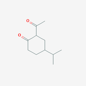 2-Acetyl-4-(propan-2-YL)cyclohexan-1-one