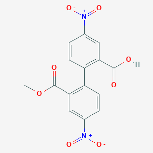 2-(2-Methoxycarbonyl-4-nitrophenyl)-5-nitrobenzoic acid