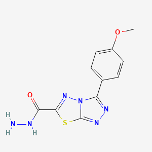 3-(4-Methoxyphenyl)-[1,2,4]triazolo[3,4-b][1,3,4]thiadiazole-6-carbohydrazide