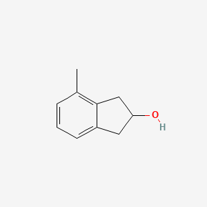 molecular formula C10H12O B13062026 4-Methyl-2,3-dihydro-1H-inden-2-ol 