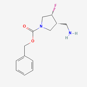 Benzyl(3R,4R)-3-(aminomethyl)-4-fluoropyrrolidine-1-carboxylate