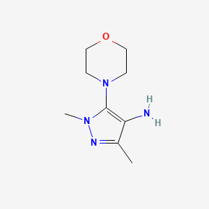 B1306205 1,3-dimethyl-5-morpholino-1H-pyrazol-4-amine CAS No. 568577-87-7