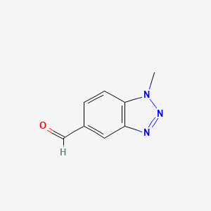 B1306209 1-methyl-1H-benzo[d][1,2,3]triazole-5-carbaldehyde CAS No. 499770-67-1