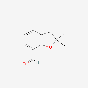 molecular formula C11H12O2 B1306214 2,2-二甲基-2,3-二氢-1-苯并呋喃-7-甲醛 CAS No. 38002-88-9