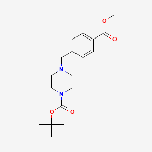 B1306223 tert-Butyl 4-[4-(methoxycarbonyl)benzyl]piperazine-1-carboxylate CAS No. 844891-11-8