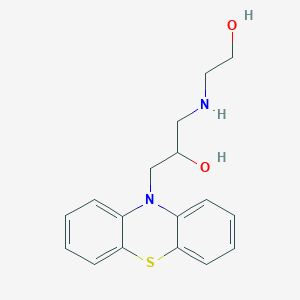 molecular formula C17H20N2O2S B1306235 1-(2-Hydroxy-ethylamino)-3-phenothiazin-10-yl-propan-2-ol CAS No. 397882-24-5