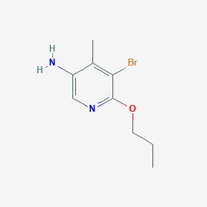 5-Bromo-4-methyl-6-propoxypyridin-3-amine