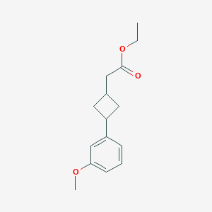 Ethyl 2-(3-(3-methoxyphenyl)cyclobutyl)acetate