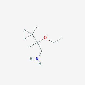 2-Ethoxy-2-(1-methylcyclopropyl)propan-1-amine