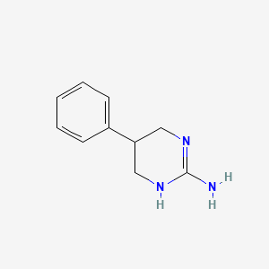 molecular formula C10H13N3 B13062597 5-Phenyl-1,4,5,6-tetrahydropyrimidin-2-amine 