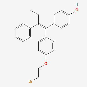 molecular formula C24H23BrO2 B13062605 4-[1-[4-(2-Bromethoxy)-phenyl]-2-phenyl-but-1-enyl]-phenol 