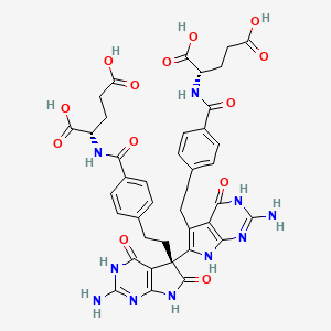 molecular formula C40H40N10O13 B13062619 Pemetrexed R dimer CAS No. 1802552-04-0