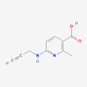 2-Methyl-6-[(prop-2-yn-1-yl)amino]pyridine-3-carboxylic acid