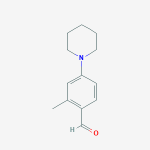 molecular formula C13H17NO B1306265 2-Methyl-4-piperidin-1-yl-benzaldehyde CAS No. 103893-37-4