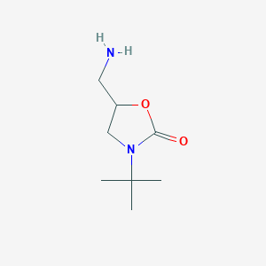 5-(Aminomethyl)-3-tert-butyl-1,3-oxazolidin-2-one