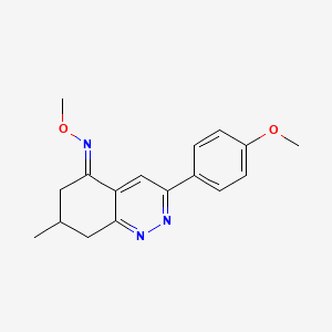 N-methoxy-3-(4-methoxyphenyl)-7-methyl-5,6,7,8-tetrahydrocinnolin-5-imine