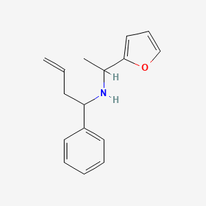 molecular formula C16H19NO B1306280 (1-Furan-2-yl-ethyl)-(1-phenyl-but-3-enyl)-amine CAS No. 436088-63-0