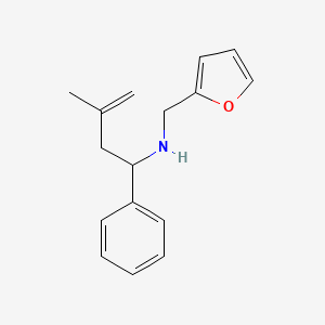 molecular formula C16H19NO B1306281 Furan-2-ylmethyl-(3-methyl-1-phenyl-but-3-enyl)-amine CAS No. 436096-86-5