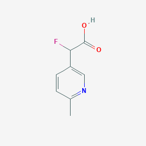 2-Fluoro-2-(6-methylpyridin-3-yl)acetic acid