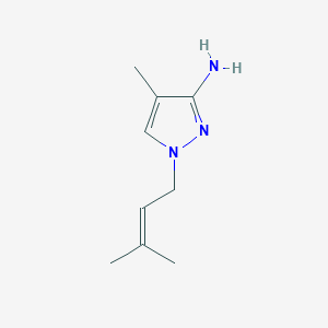 4-Methyl-1-(3-methylbut-2-en-1-yl)-1H-pyrazol-3-amine