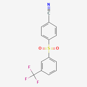 4-((3-(Trifluoromethyl)phenyl)sulfonyl)benzonitrile