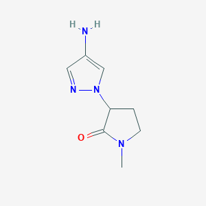 3-(4-amino-1H-pyrazol-1-yl)-1-methylpyrrolidin-2-one