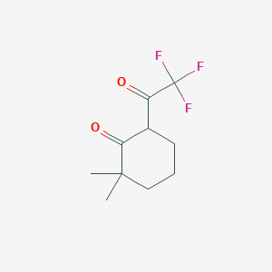 2,2-Dimethyl-6-(trifluoroacetyl)cyclohexan-1-one