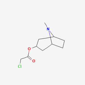molecular formula C10H16ClNO2 B1306294 Chloro-acetic acid 8-methyl-8-aza-bicyclo[3.2.1]oct-3-yl ester CAS No. 438581-53-4