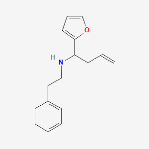 molecular formula C16H19NO B1306302 (1-Furan-2-yl-but-3-enyl)-phenethyl-amine CAS No. 436088-82-3