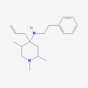 molecular formula C19H30N2 B1306304 (4-烯丙基-1,2,5-三甲基-哌啶-4-基)-苯乙胺 CAS No. 436811-32-4