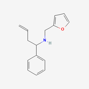 molecular formula C15H17NO B1306305 Furan-2-ylmethyl-(1-phenyl-but-3-enyl)-amine CAS No. 435342-10-2