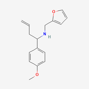molecular formula C16H19NO2 B1306306 Furan-2-ylmethyl-[1-(4-methoxy-phenyl)-but-3-enyl]-amine CAS No. 340025-61-8