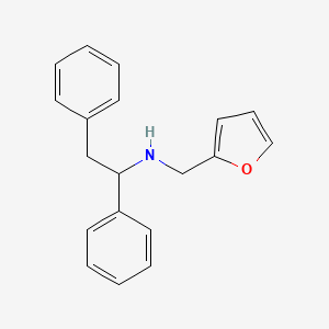 molecular formula C19H19NO B1306309 (1,2-二苯乙基)呋喃-2-基甲胺 CAS No. 436087-17-1