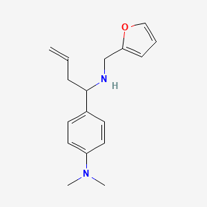 molecular formula C17H22N2O B1306312 (4-(1-[(Furan-2-ylmethyl)amino]but-3-enyl)phenyl)dimethylamine CAS No. 435342-01-1
