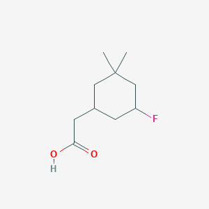 2-(5-Fluoro-3,3-dimethylcyclohexyl)aceticacid