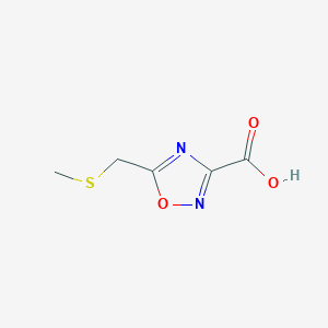 5-[(Methylsulfanyl)methyl]-1,2,4-oxadiazole-3-carboxylic acid