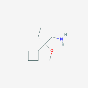 2-Cyclobutyl-2-methoxybutan-1-amine