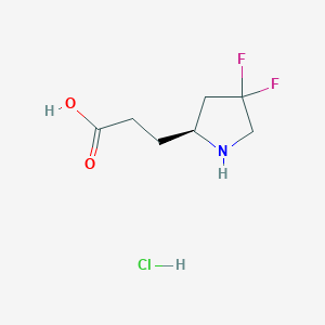 (S)-3-(4,4-difluoropyrrolidin-2-yl)propanoic acid hydrochloride