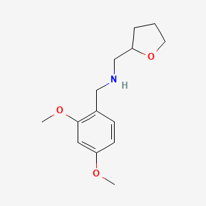 molecular formula C14H21NO3 B1306320 (2,4-二甲氧基-苄基)-(四氢呋喃-2-基-甲基)-胺 CAS No. 510723-75-8